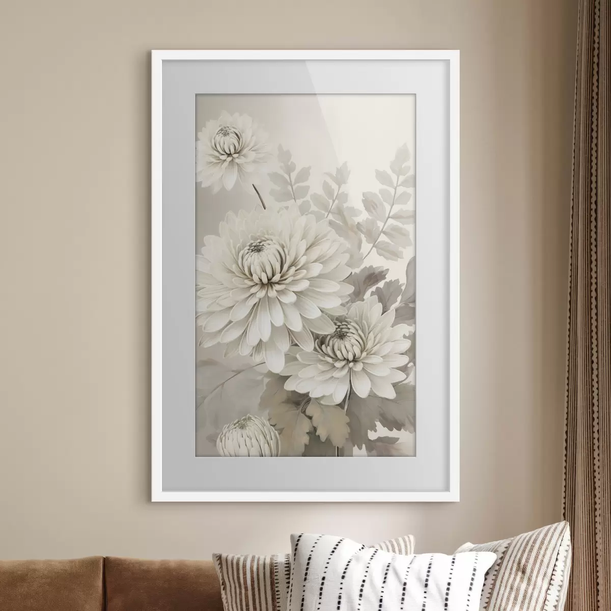 Poster Abstrakte Chrysanthemen f46261