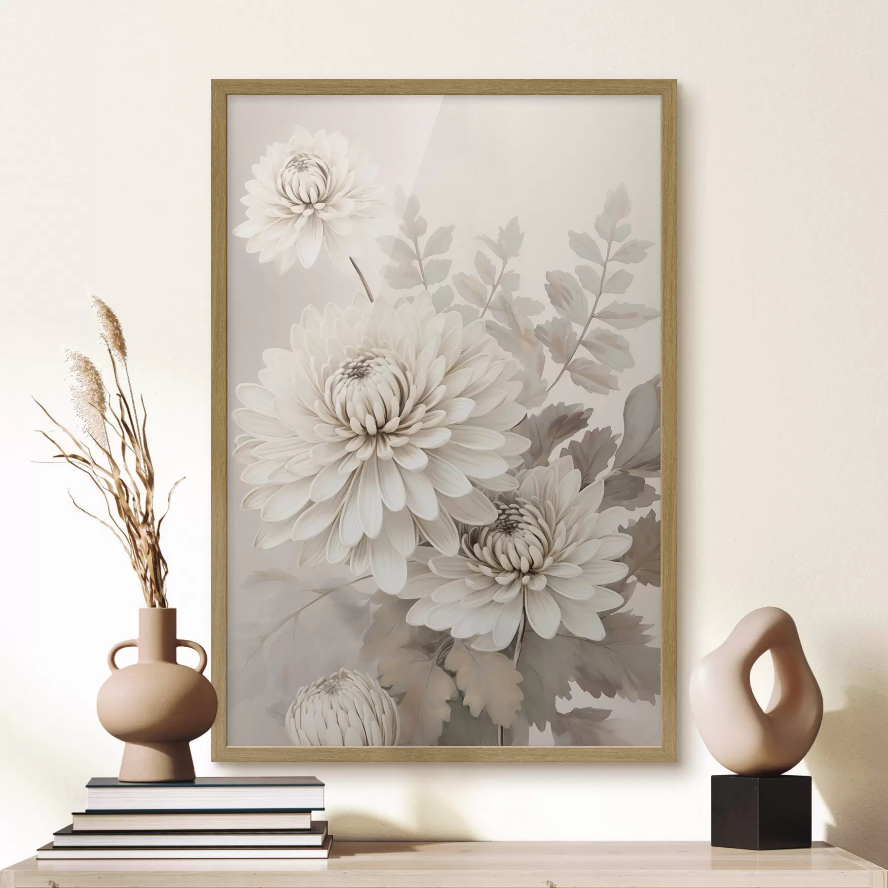 Fototapete Abstrakte Chrysanthemen f46261