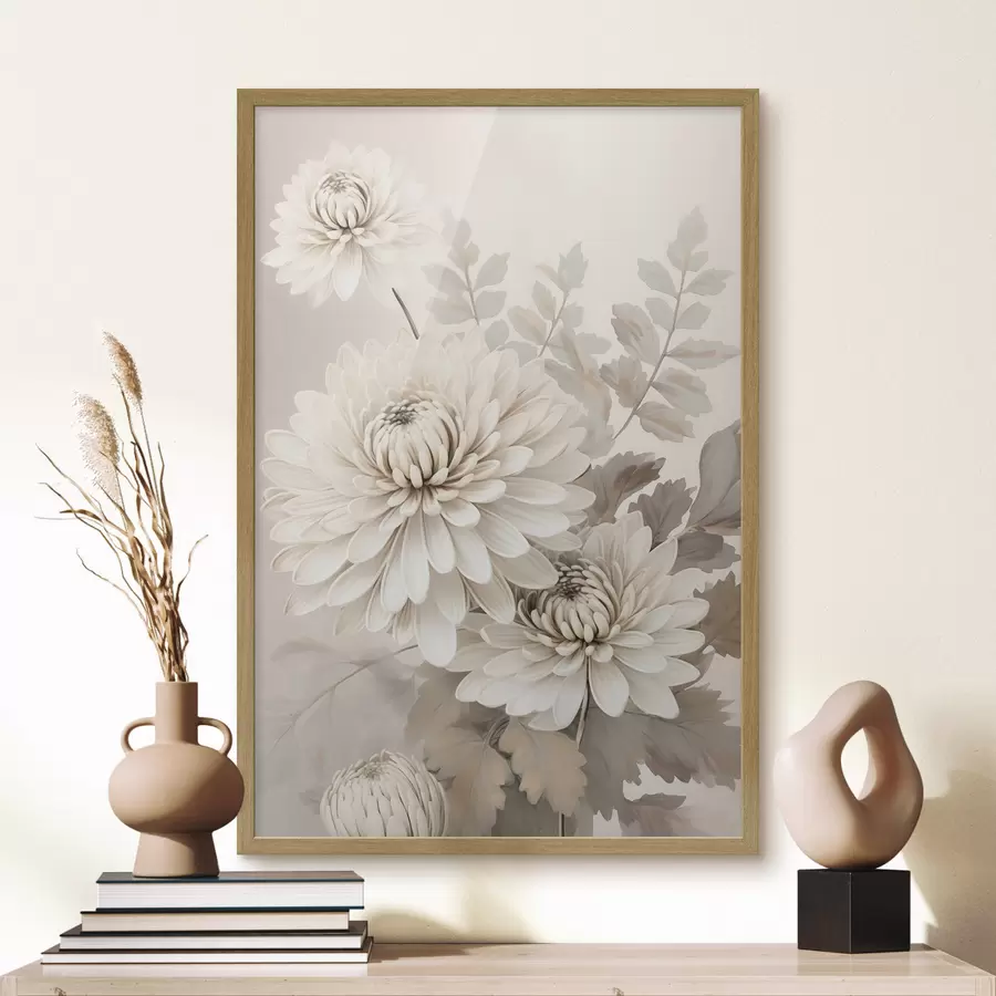 Fototapete Abstrakte Chrysanthemen f46261