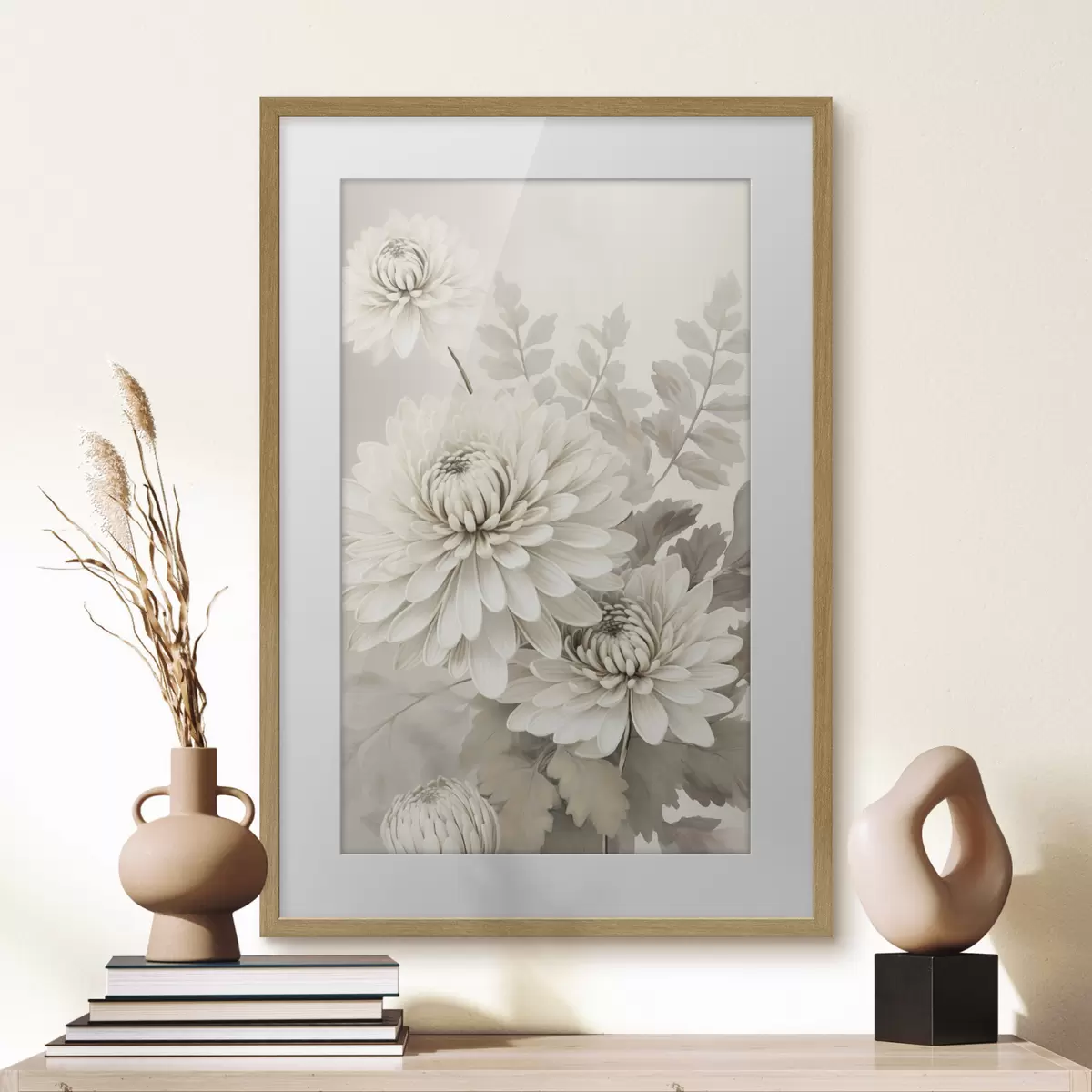 Poster Abstrakte Chrysanthemen f46261