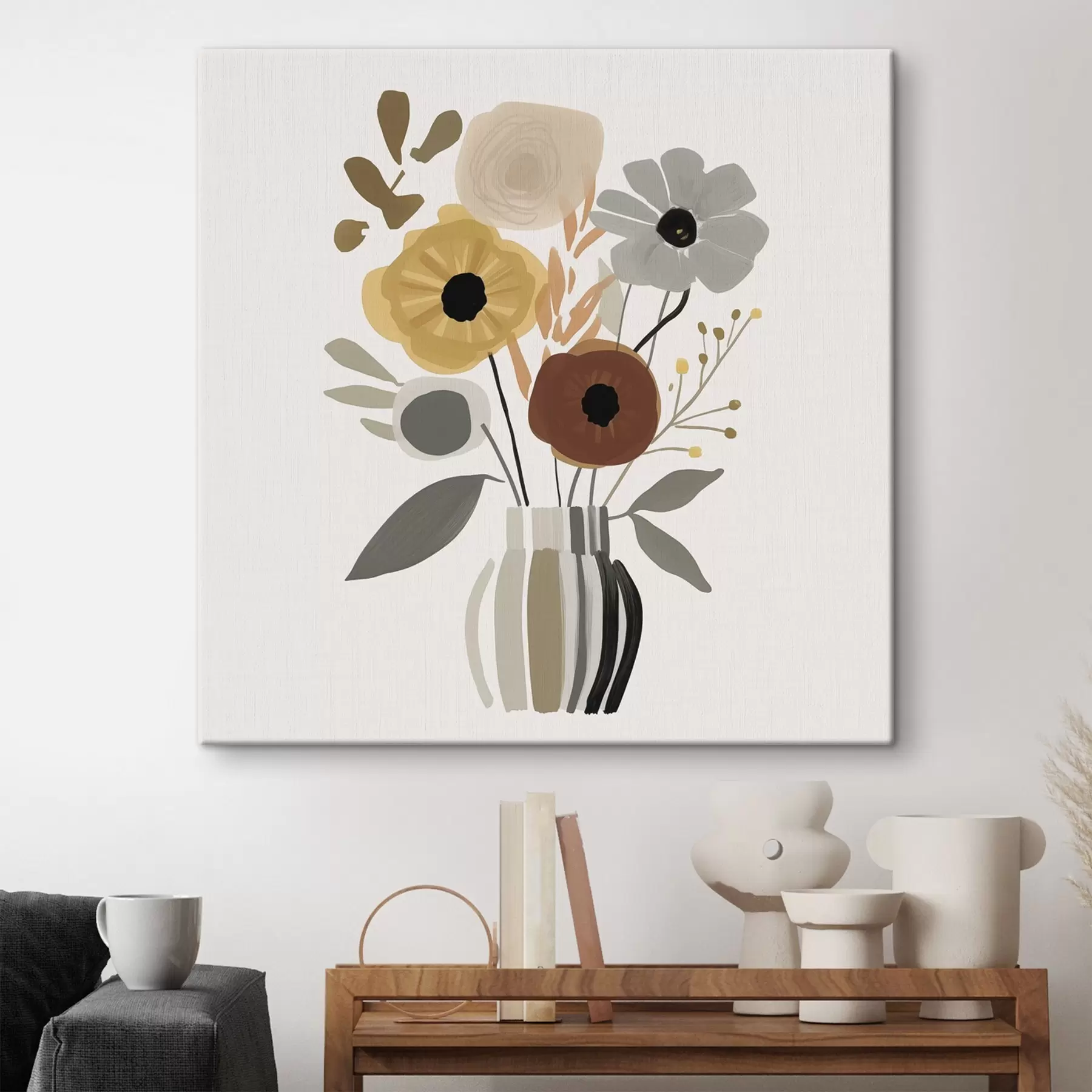 Fototapete Blumen in einer Vase s46302