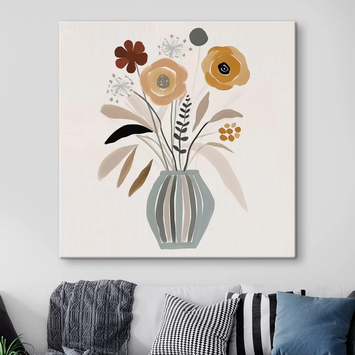 Fototapete Blumen in einer Vase s46303