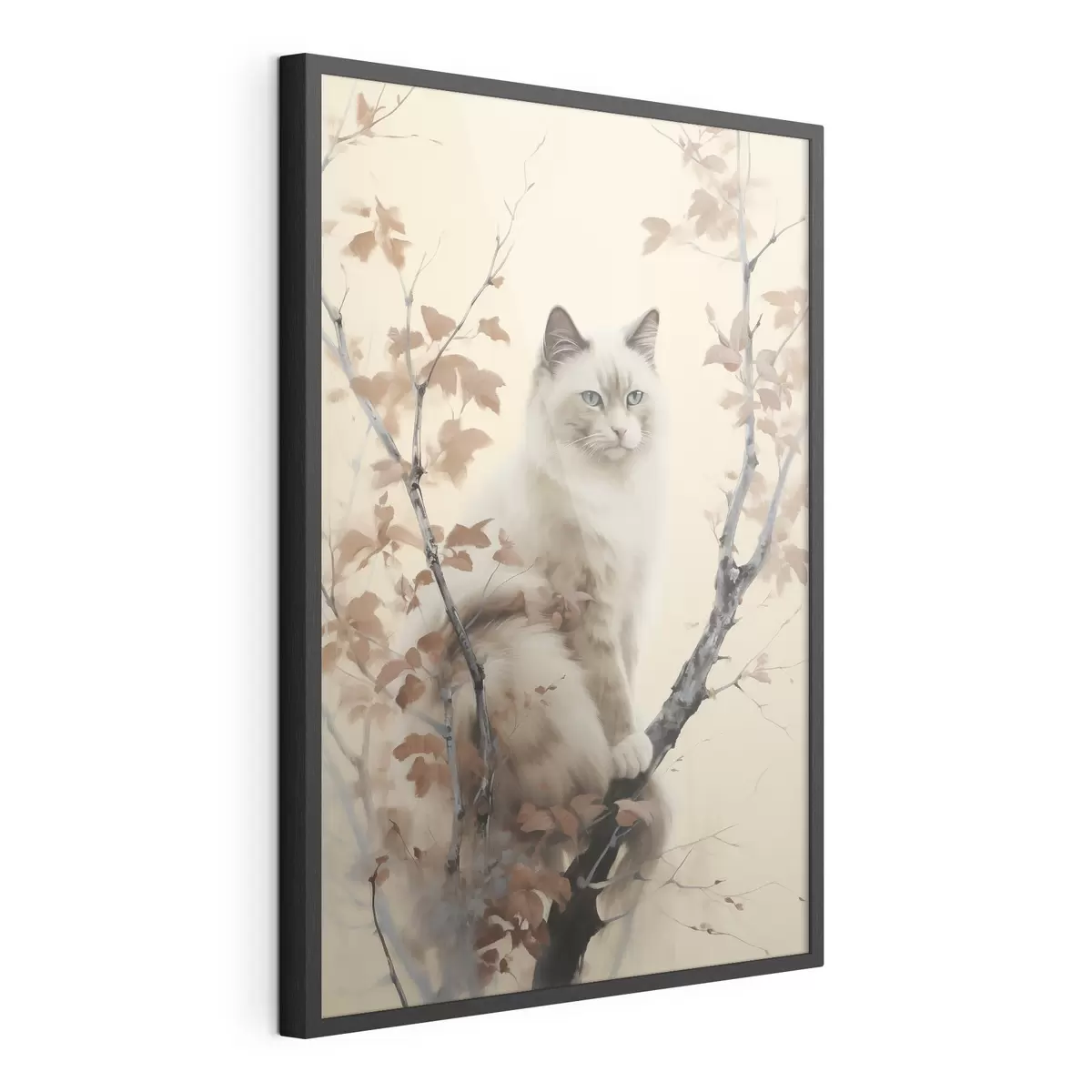 Poster Die Katze sitzt auf einem Baum f46301