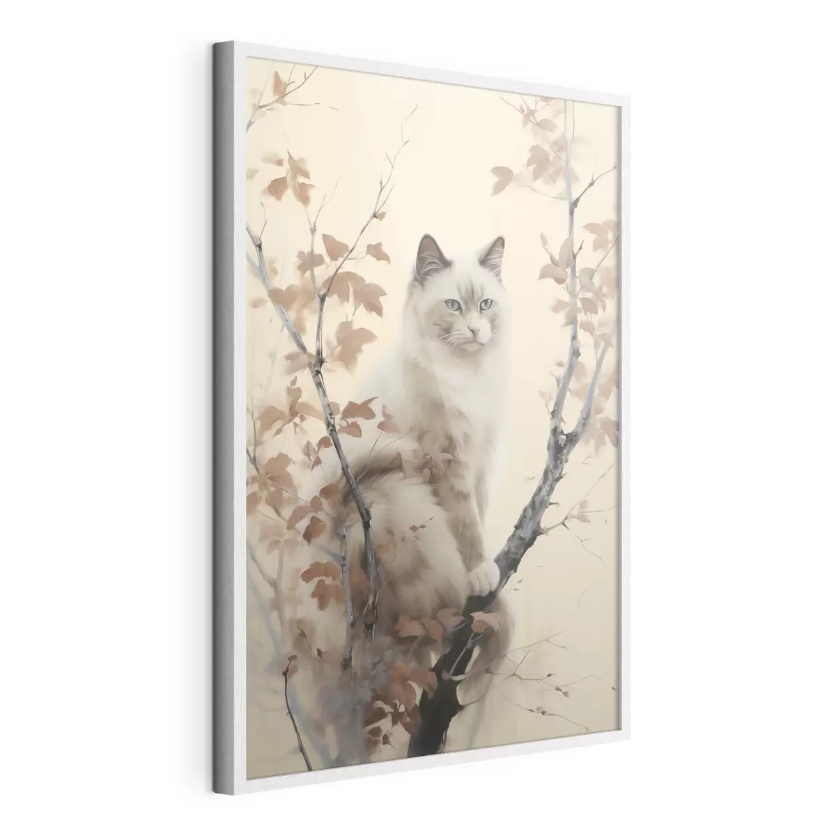 Poster Die Katze sitzt auf einem Baum f46301