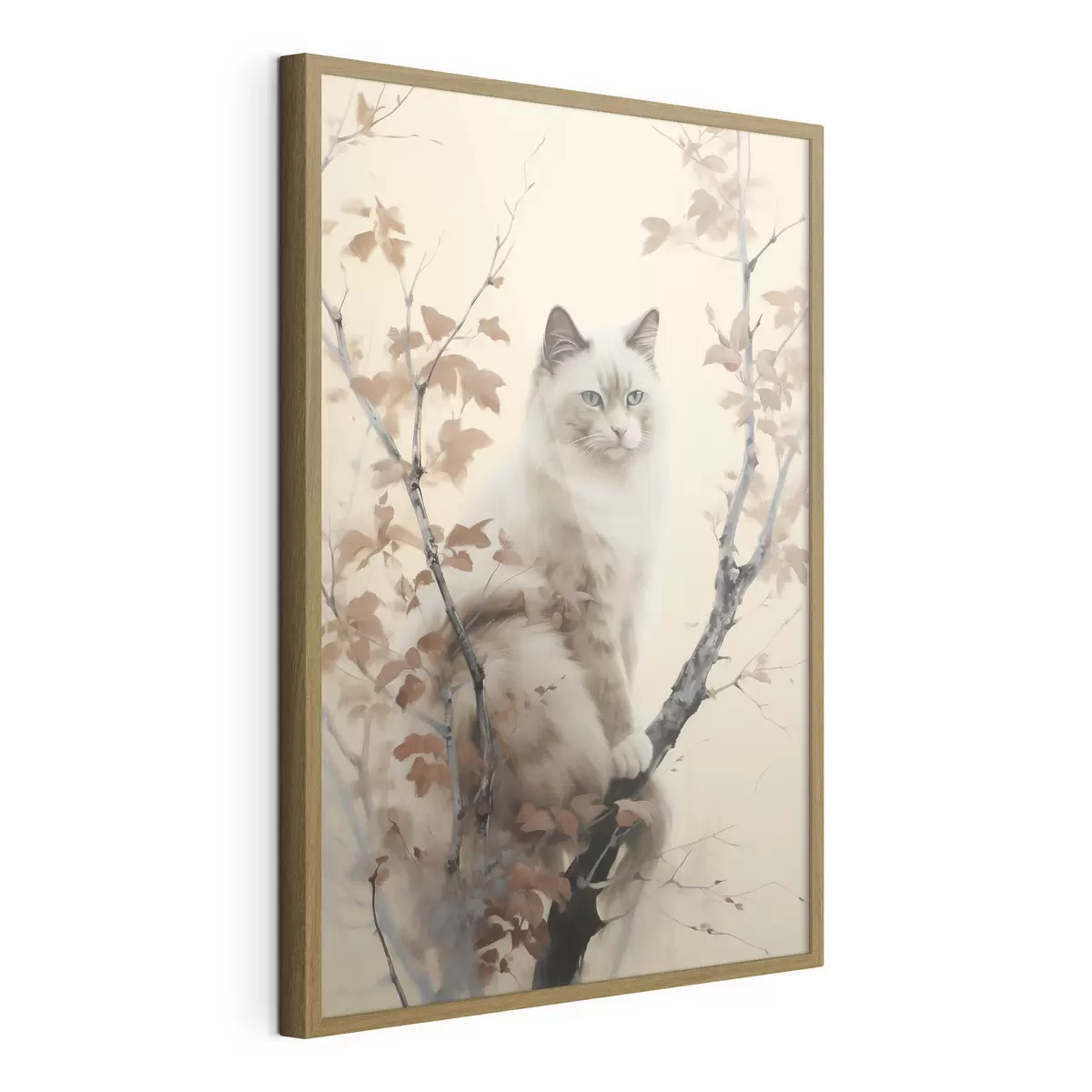 Poster Die Katze sitzt auf einem Baum f46301
