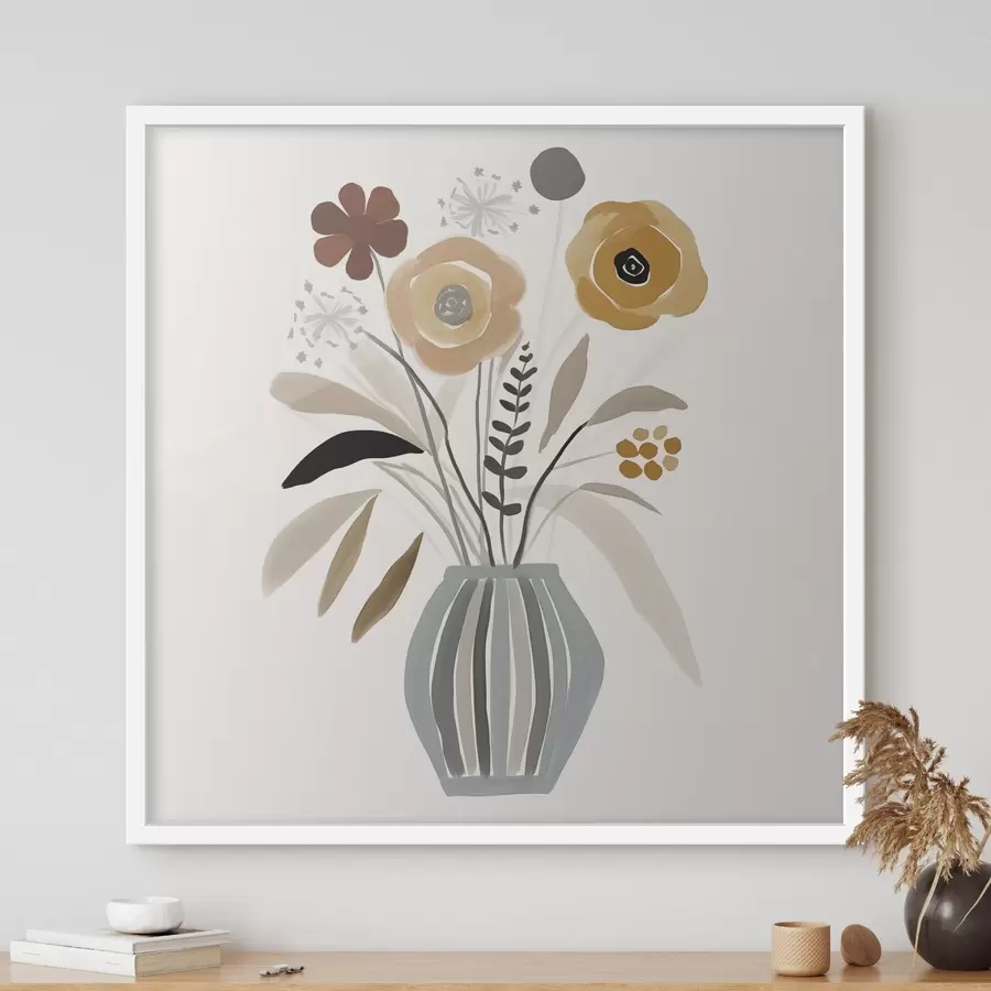 Fototapete Blumen in einer Vase f46303