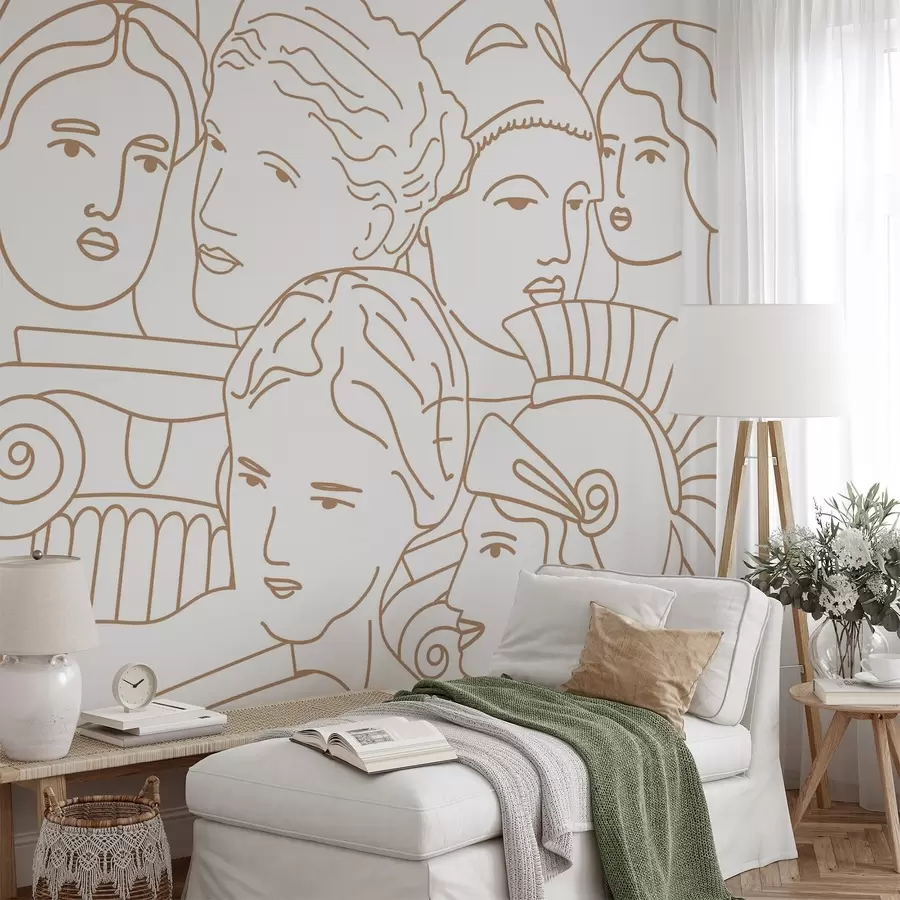 Fototapete Antike Gesichter w04728v1