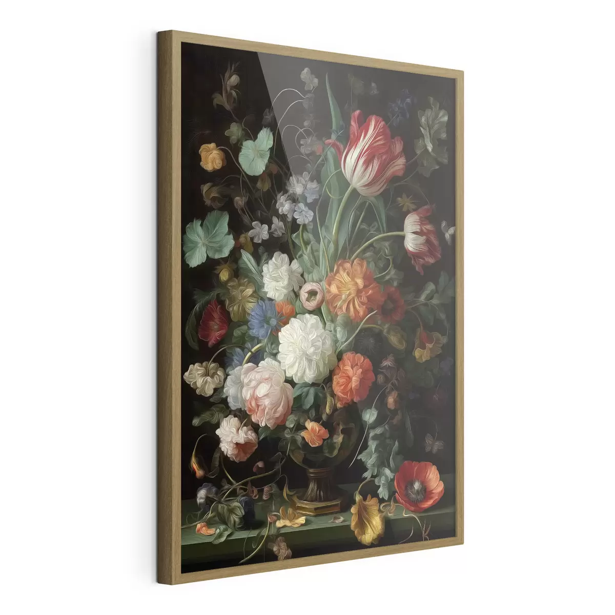 Poster Blumenarrangement im Stil alter Stillleben f46145