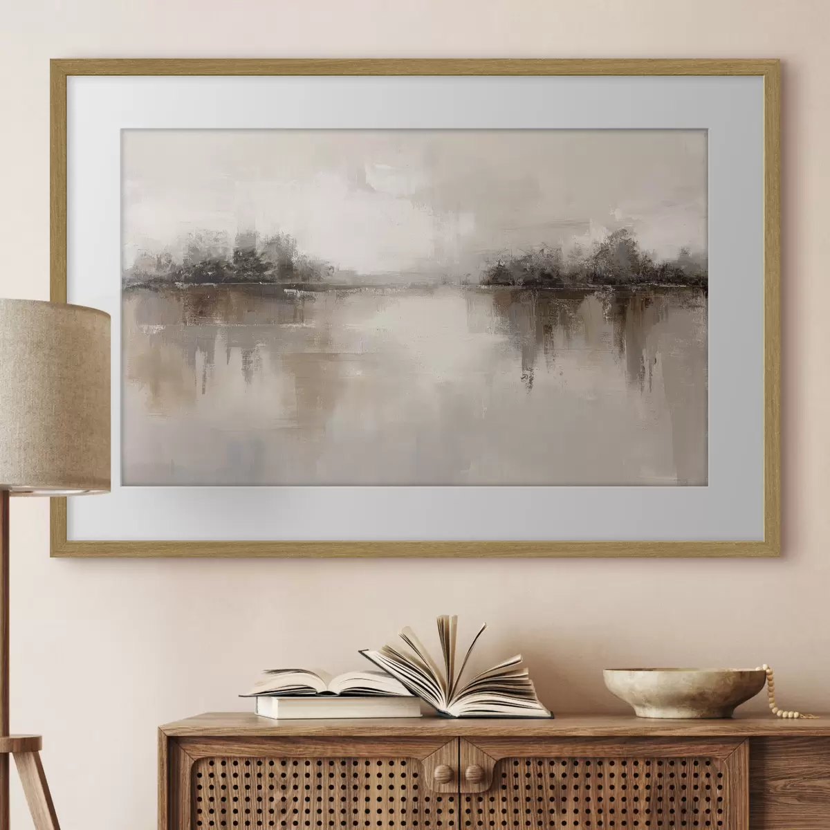 Poster Ufer eines stillen Sees f46158