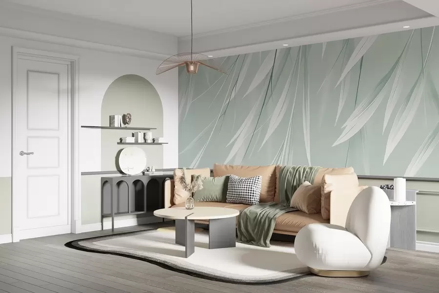 Fototapete Hängende dünne Blätter w04703v1