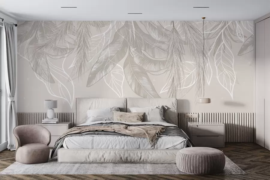 Fototapete Hängende Blätter w04747