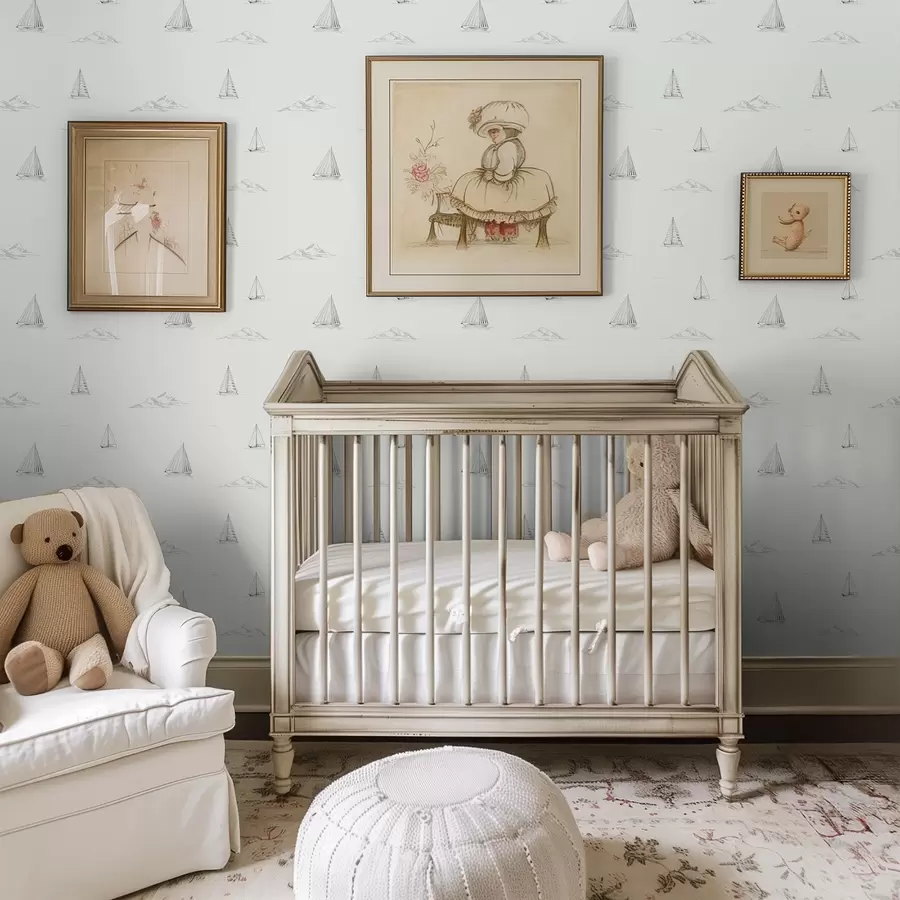 Fototapete Skizzen von Yachten und Inseln, heller Hintergrund a00654v2 Fototapete Skizzen von Yachten und Inseln, heller Hintergrund a00654v2