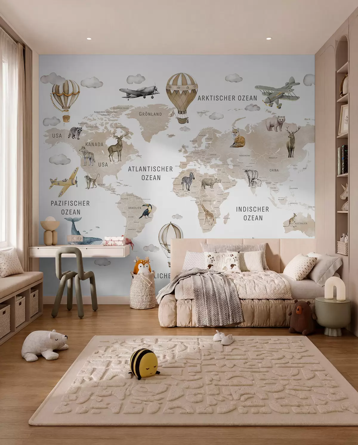 Fototapete Beiger Atlas auf Deutsch c00001dev2