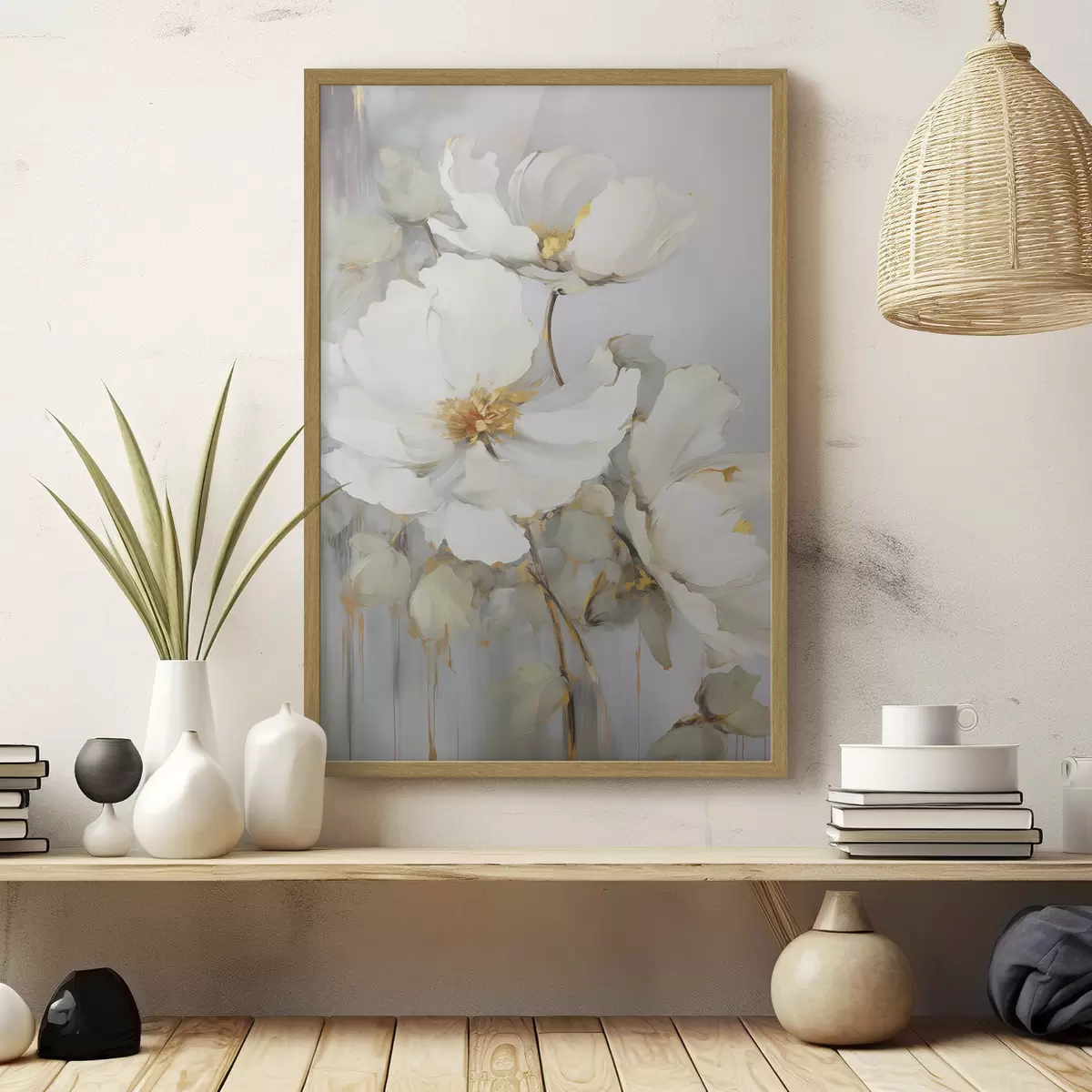 Poster Abstrakte Blumen f46347