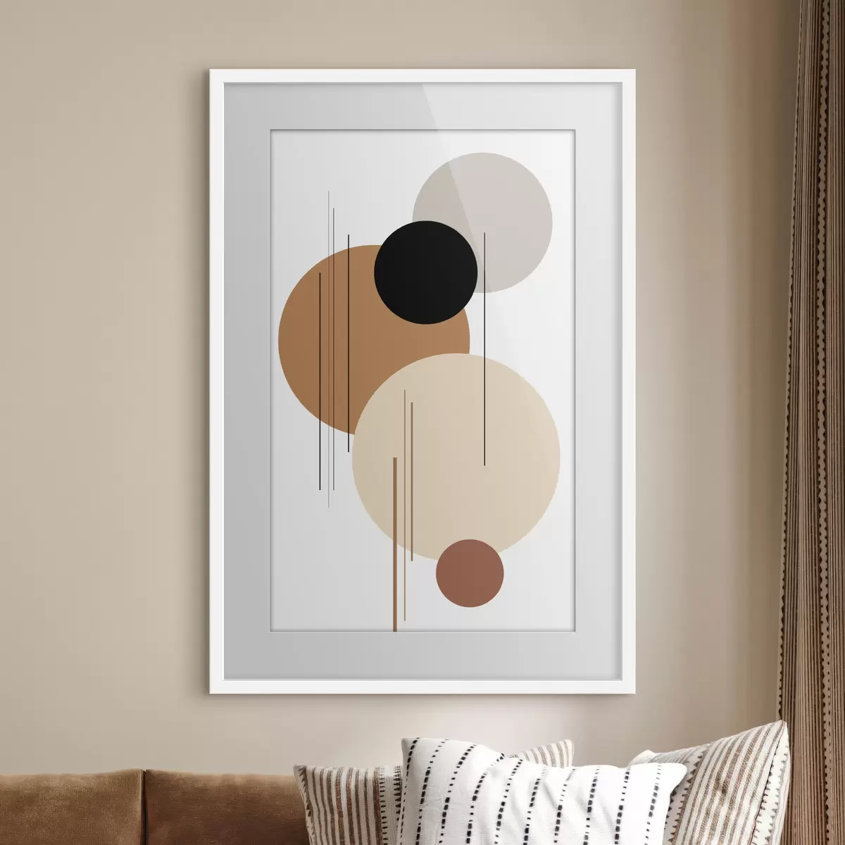 Poster Abstrakte geometrische Komposition f46351