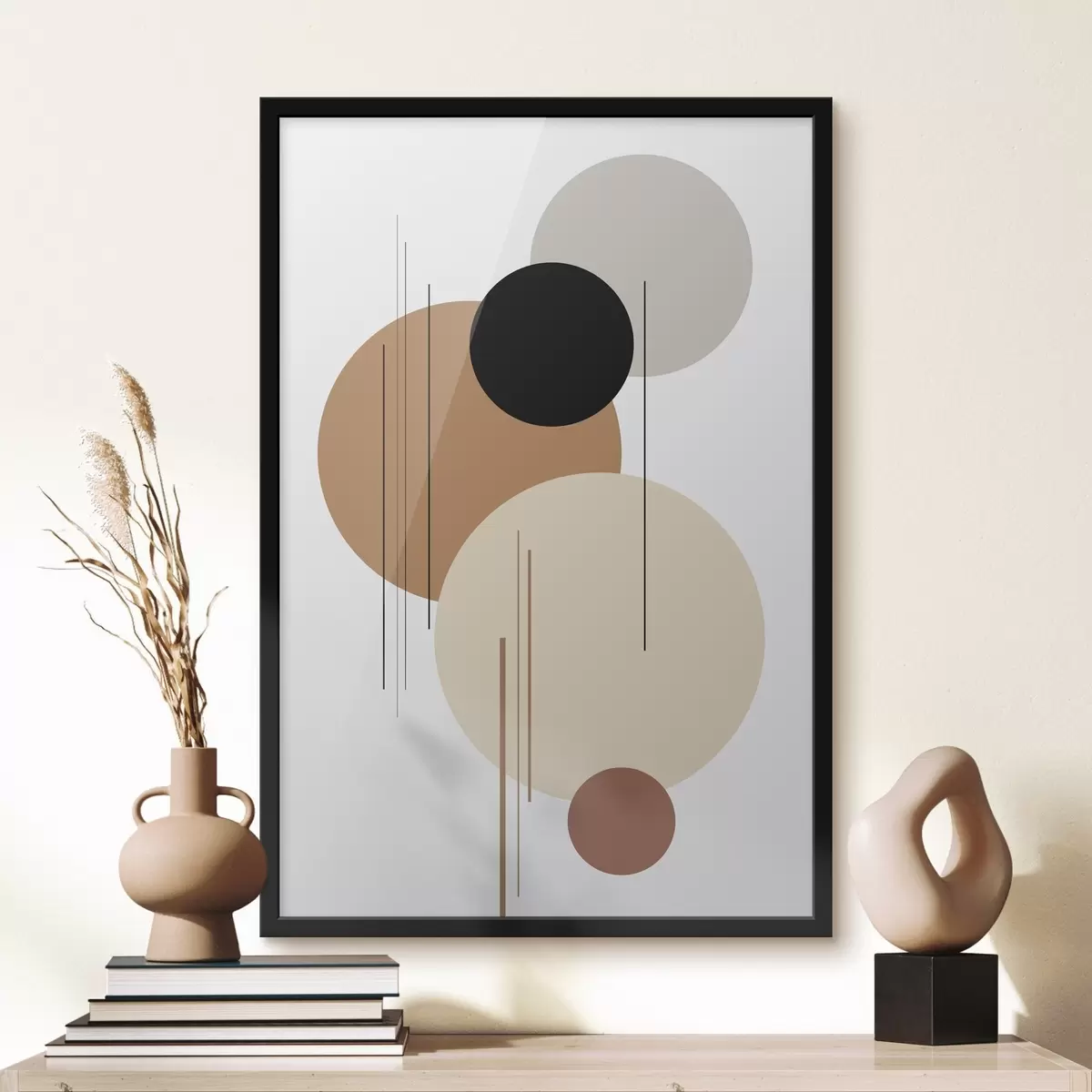 Poster Abstrakte geometrische Komposition f46351