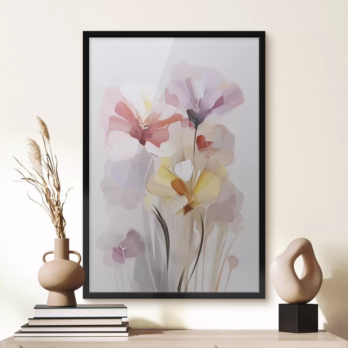 Poster Abstrakter Blumenstrauß f46354