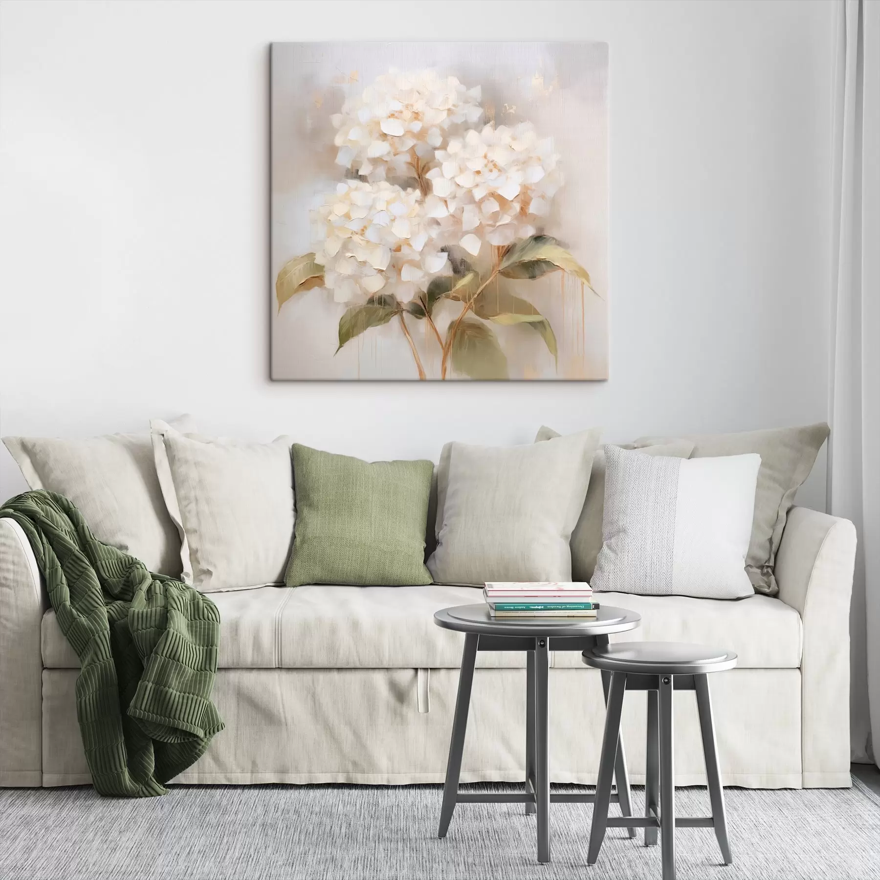 Fototapete Zarter Strauß aus Hortensien s46262