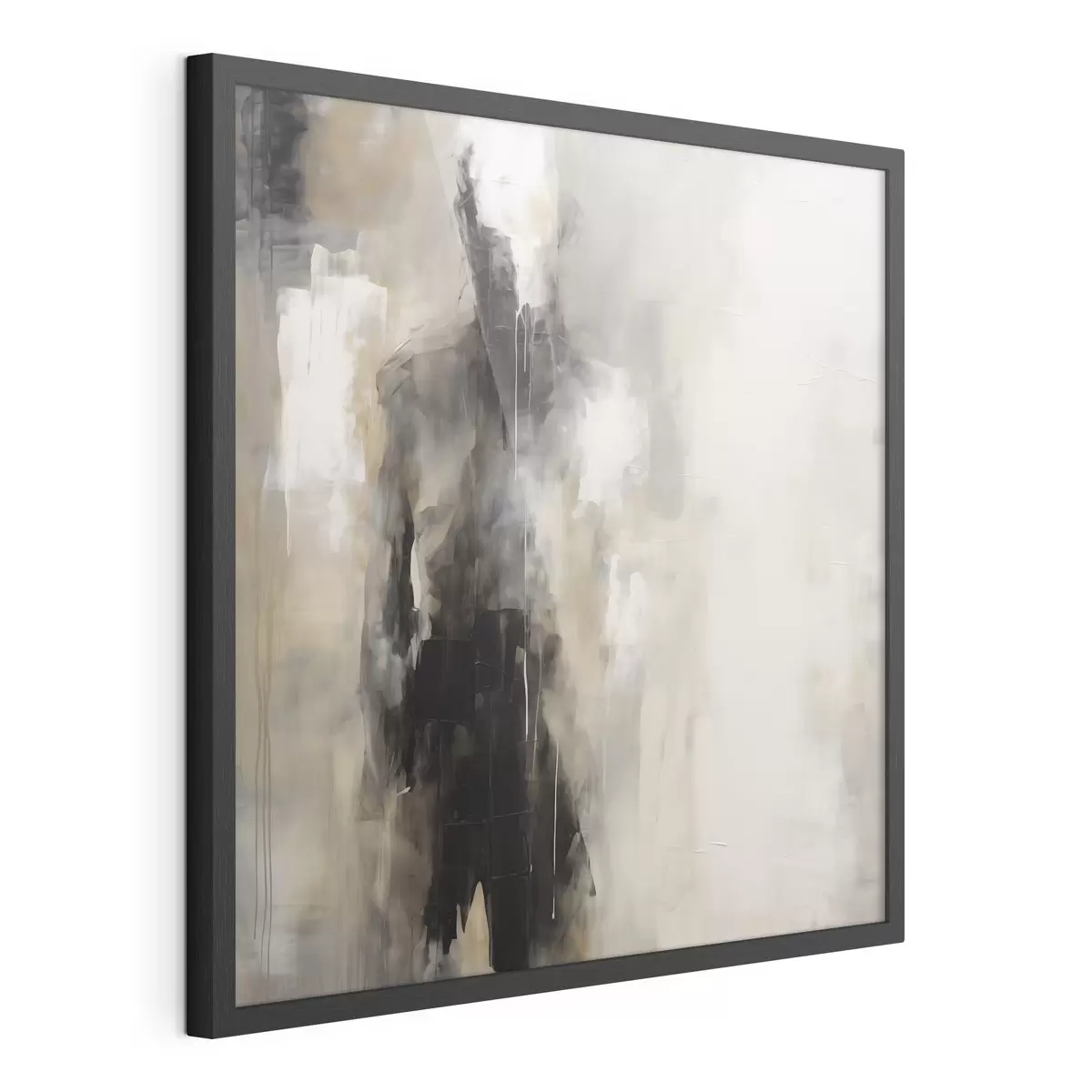 Poster Eine abstrakte menschliche Gestalt im Schatten f46360
