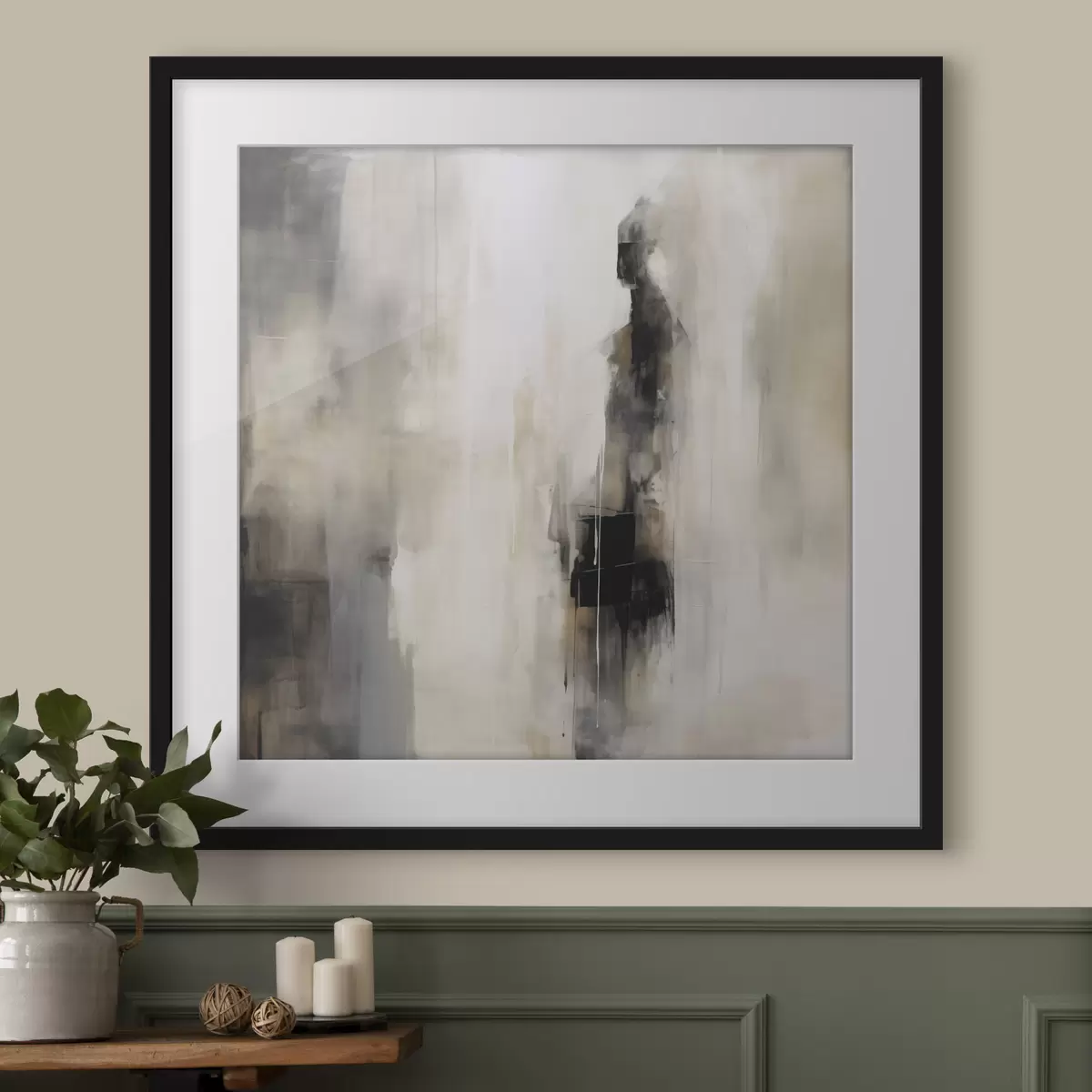 Poster Eine abstrakte menschliche Figur f46361