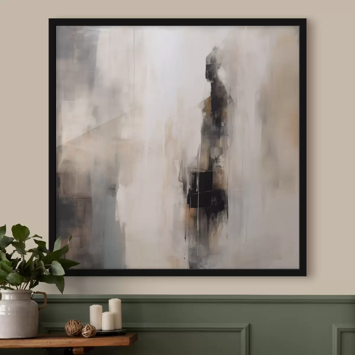 Poster Eine abstrakte menschliche Figur f46361