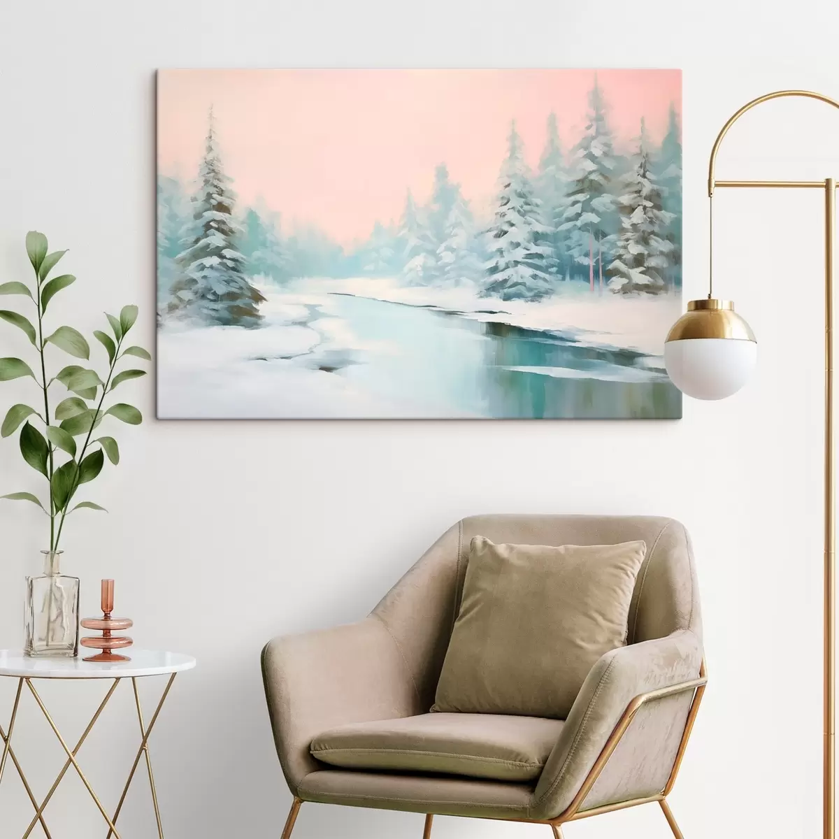 Fototapete Winterlandschaft s46408