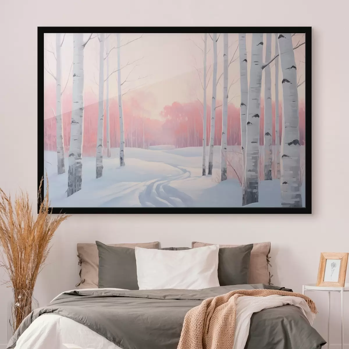 Poster Birkenwald f46405
