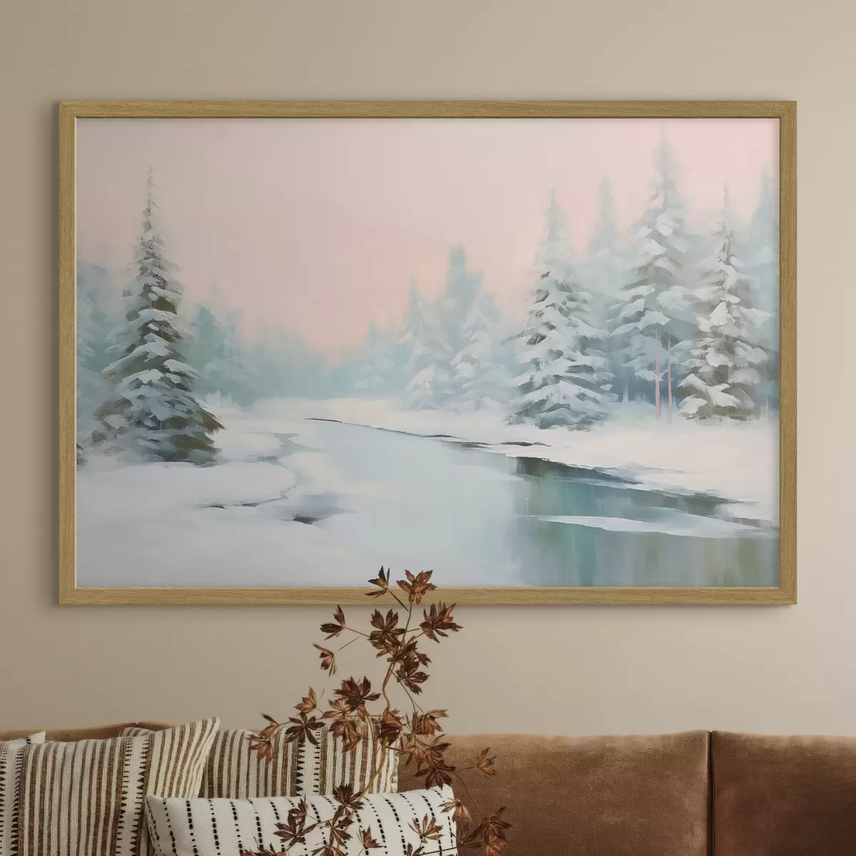 Poster Winterlandschaft f46408