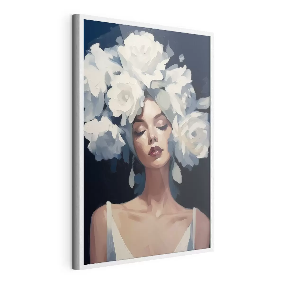 Poster Mädchen in Blumen f46419