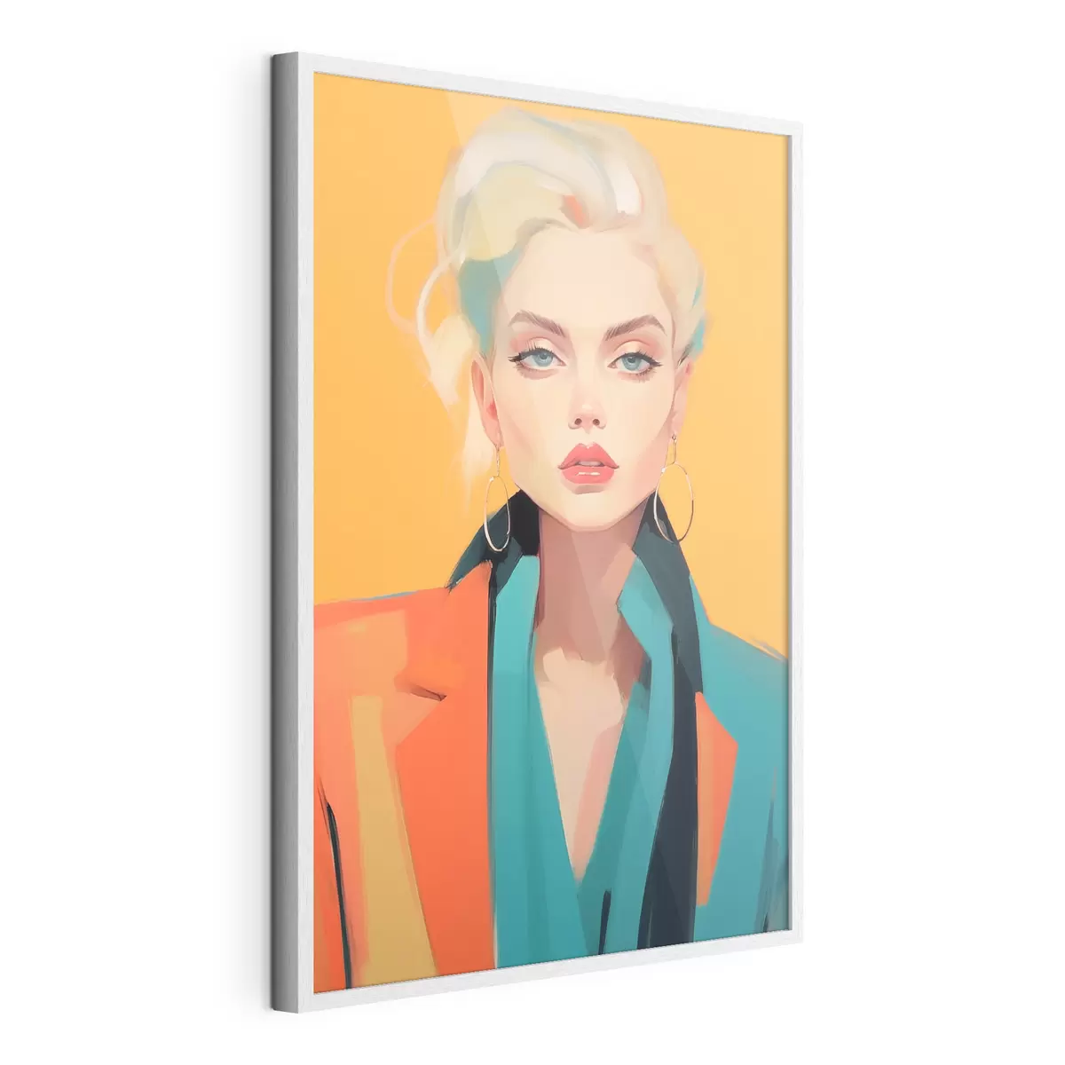 Poster Mädchen in einer Jacke f46422