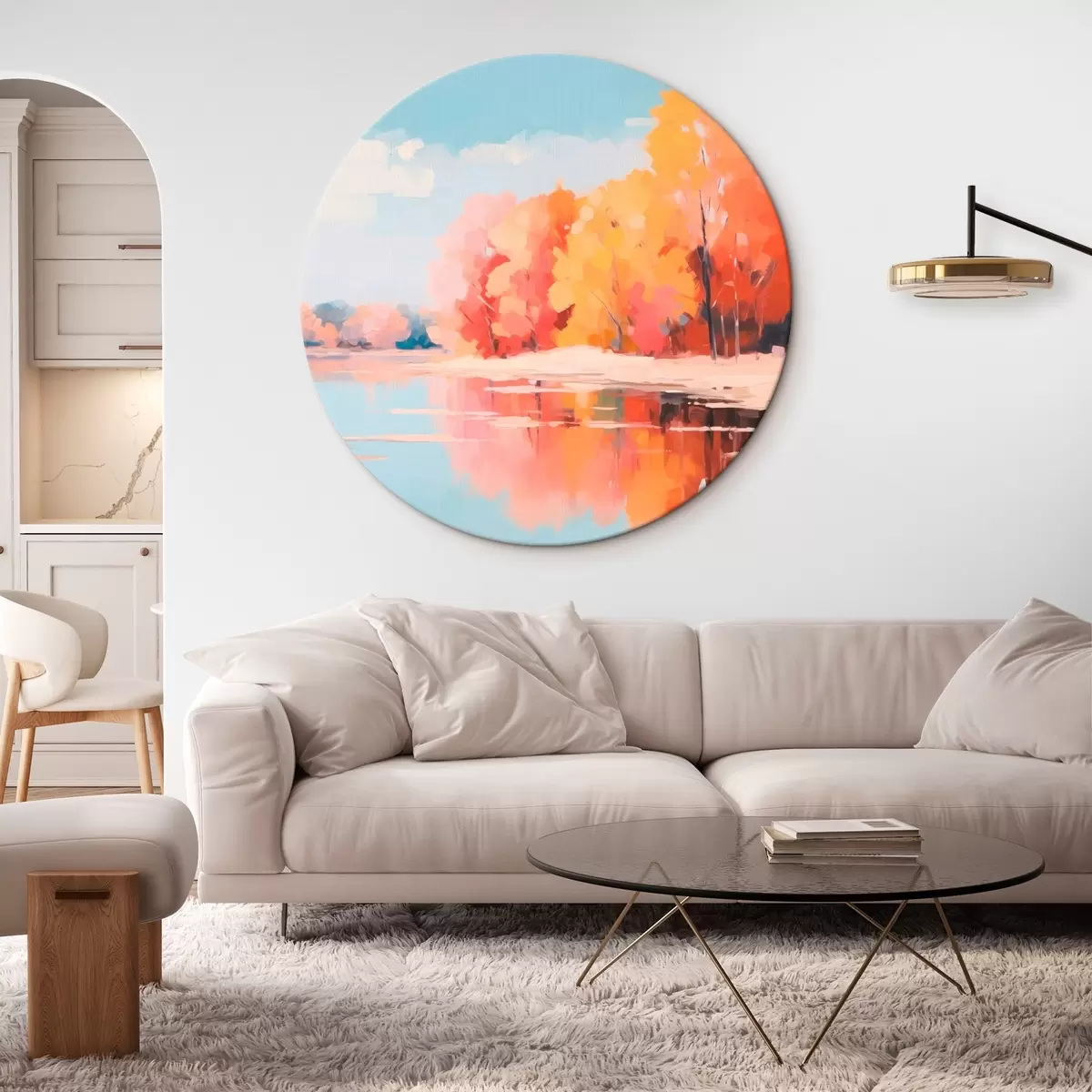 Runde Wandbilder Landschaft r46414