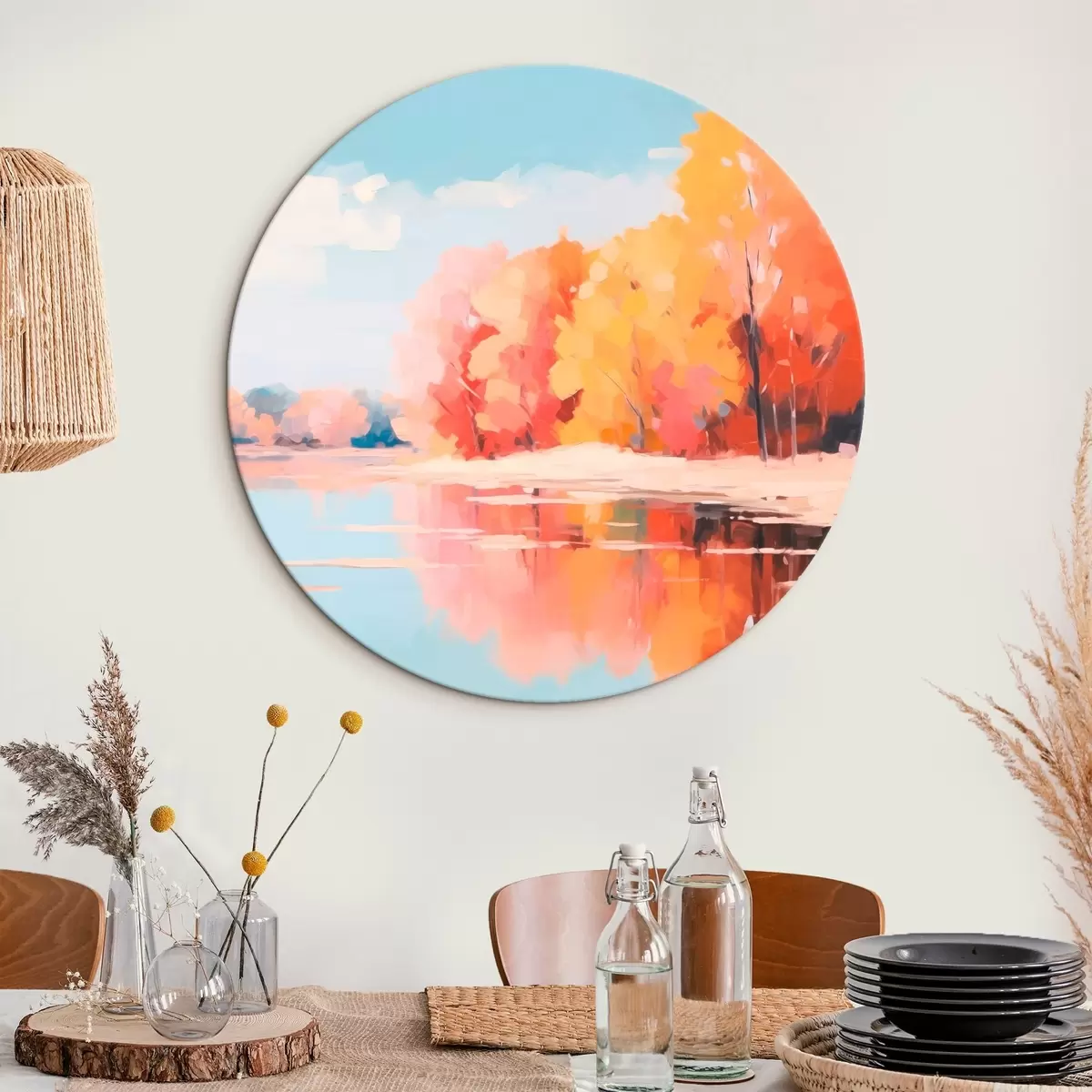 Runde Wandbilder Landschaft r46414