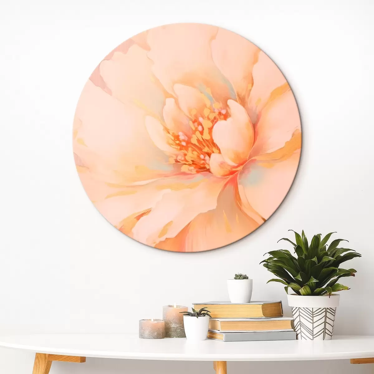 Runde Wandbilder Blume r46423