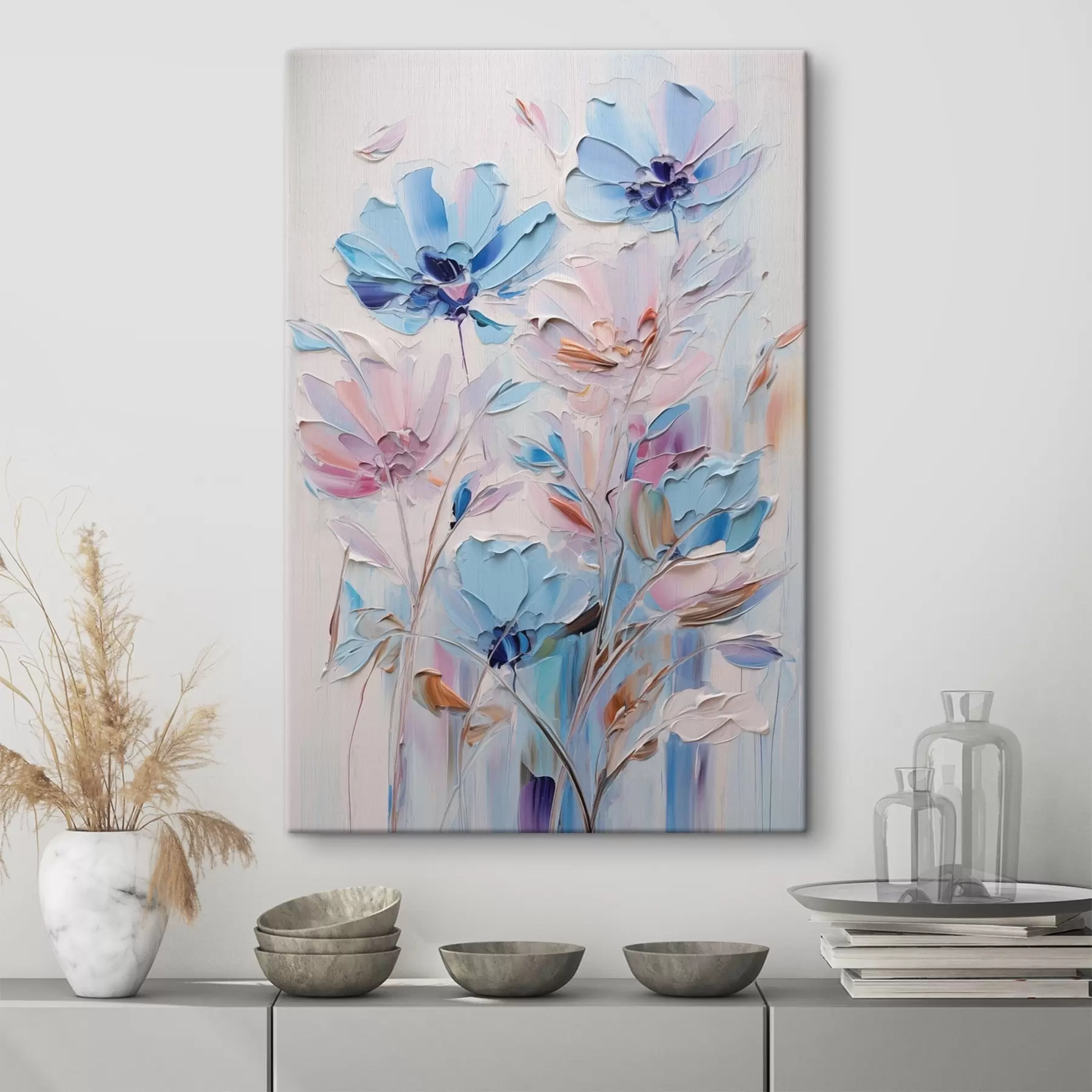 Fototapete Gemalte Blumen s46392