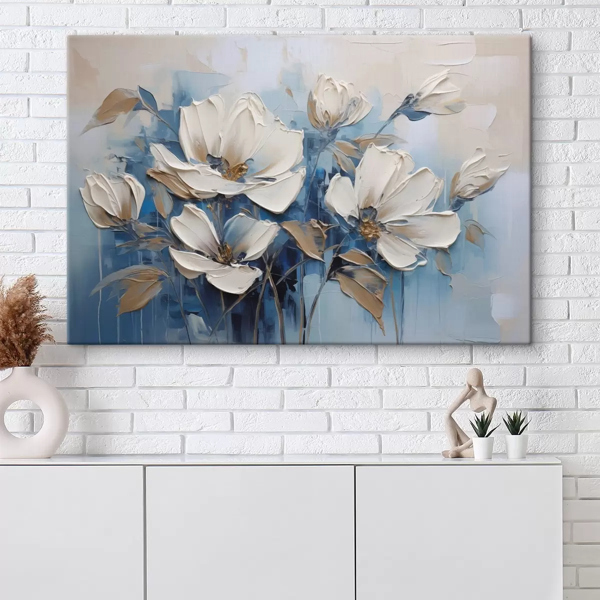 Fototapete Gemalte Blumen s46396