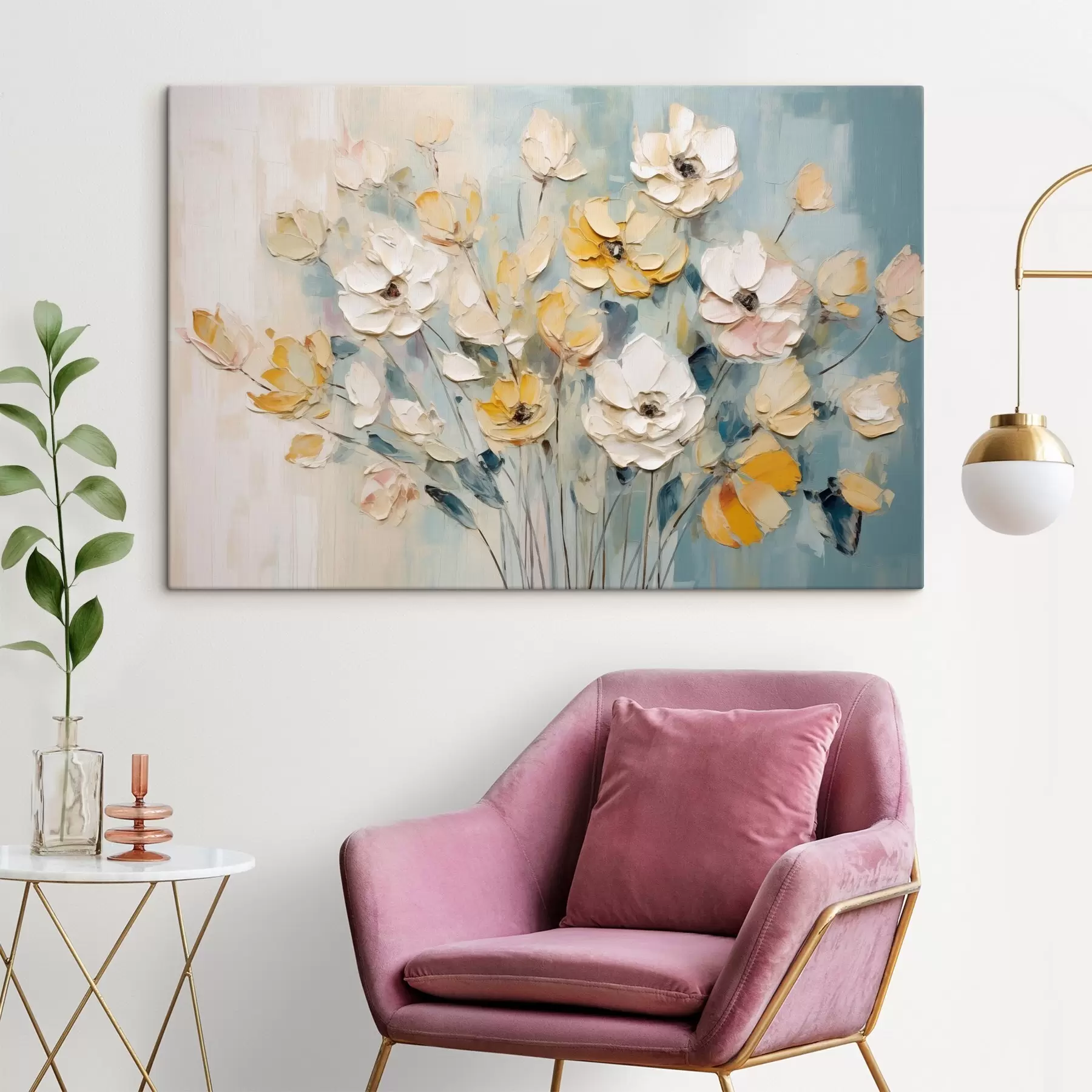 Fototapete Blumen in verschiedenen Farben s46397