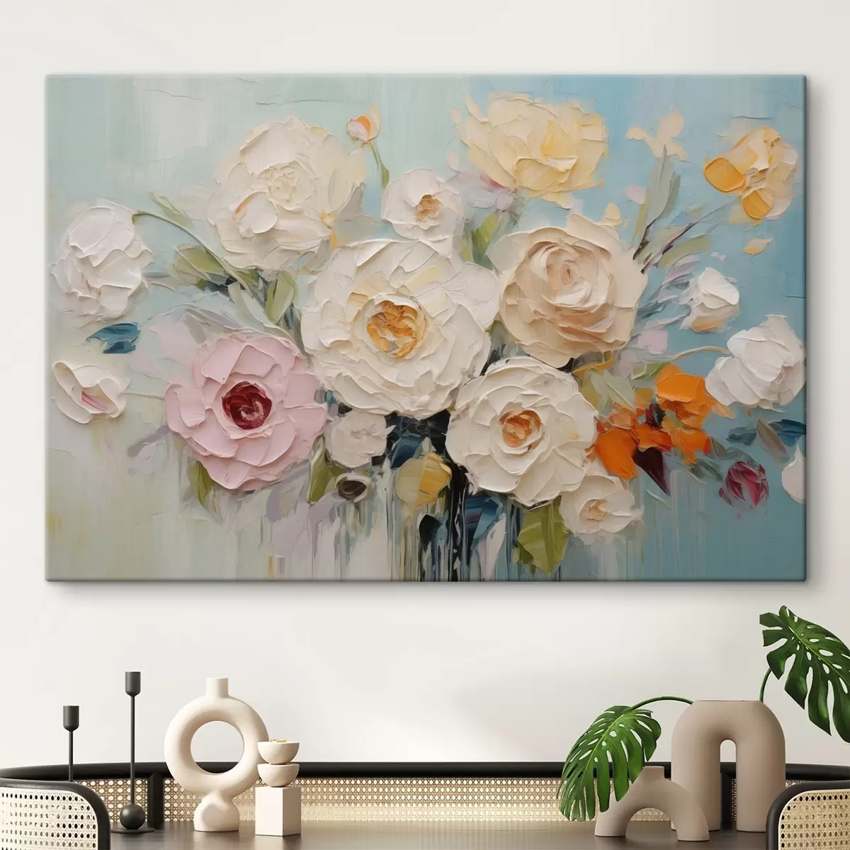 Fototapete Blumen in verschiedenen Farben s46398