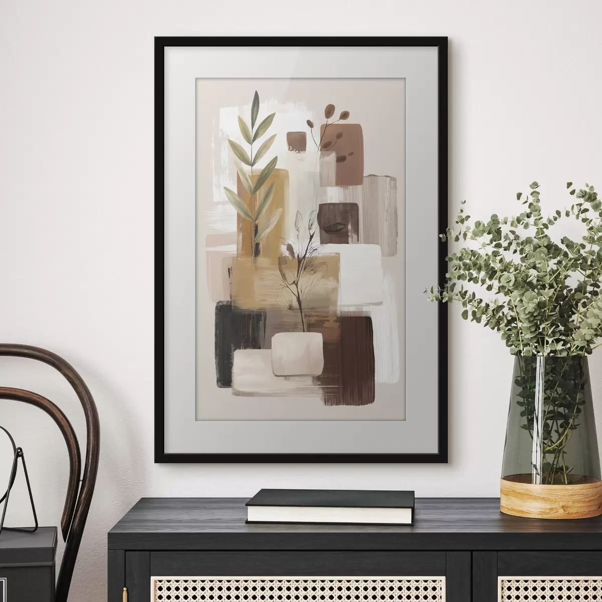 Poster Blattabstraktion f46394