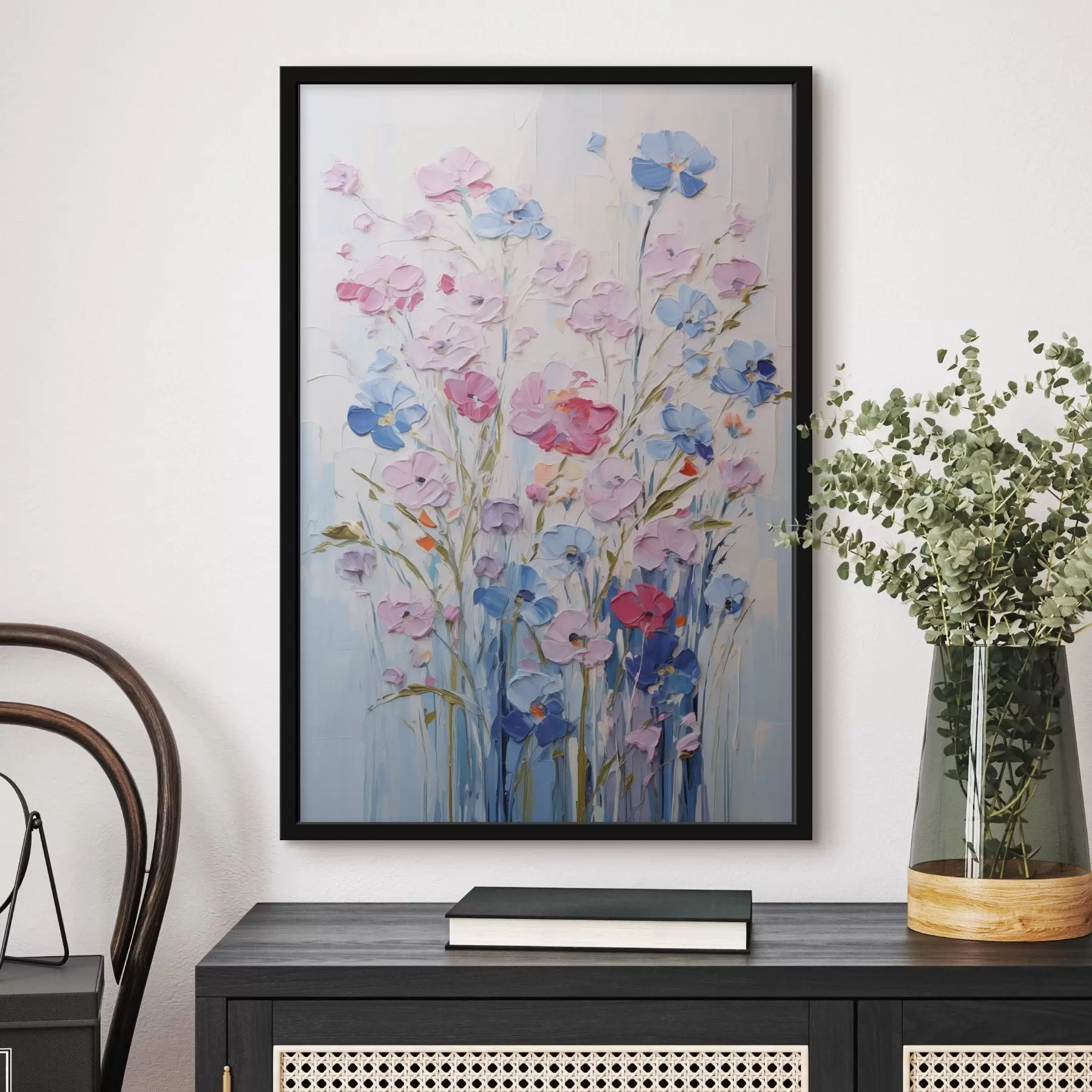 Fototapete Gemalte Blumen f46395