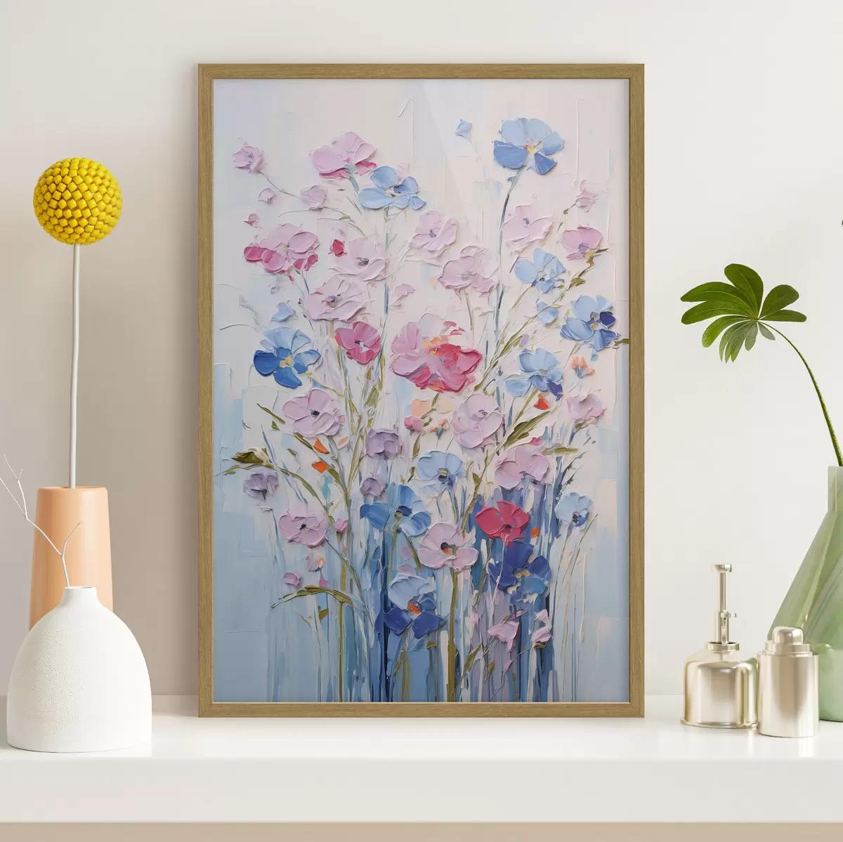 Poster Gemalte Blumen f46395
