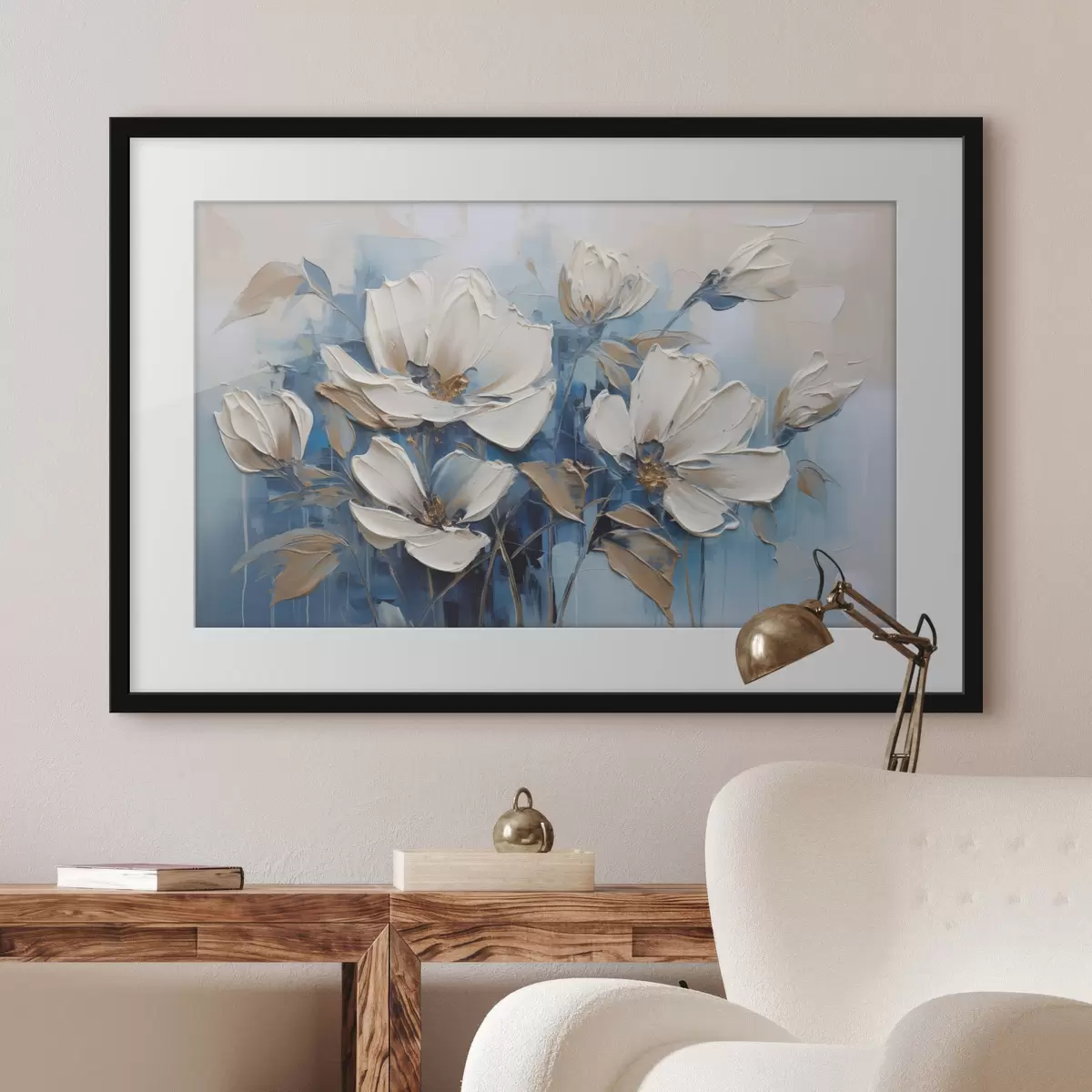 Poster Gemalte Blumen f46396