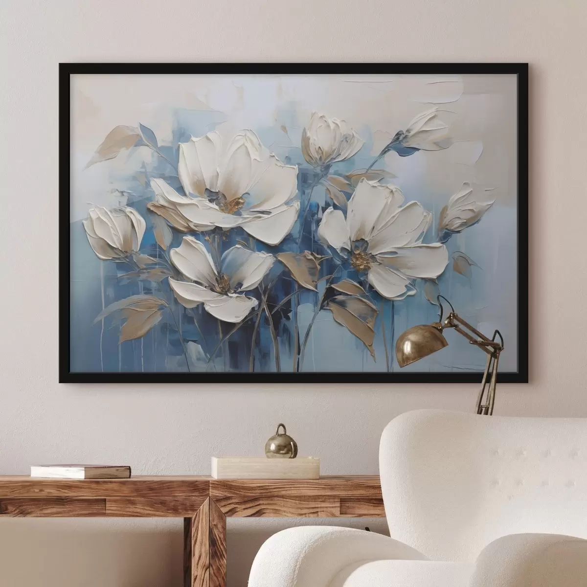 Poster Gemalte Blumen f46396