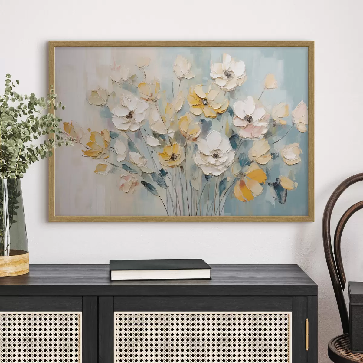 Poster Blumen in verschiedenen Farben f46397