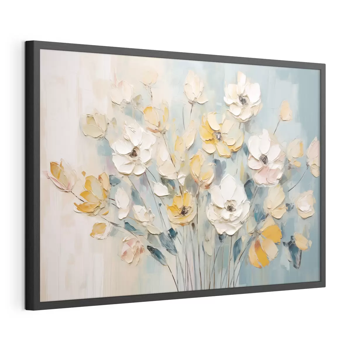 Poster Blumen in verschiedenen Farben f46397