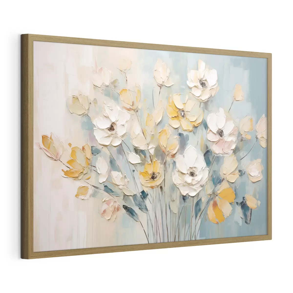 Poster Blumen in verschiedenen Farben f46397