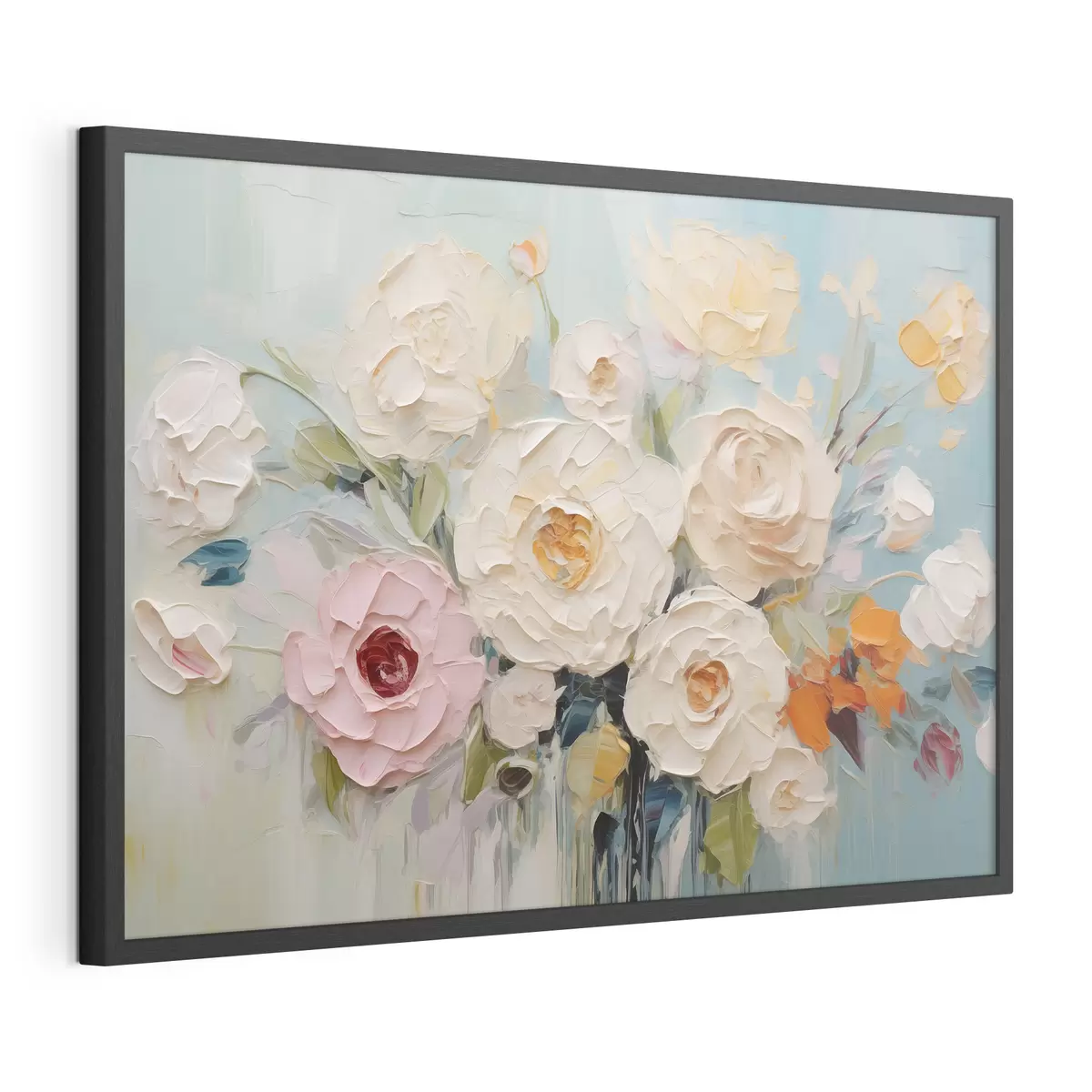 Poster Blumen in verschiedenen Farben f46398