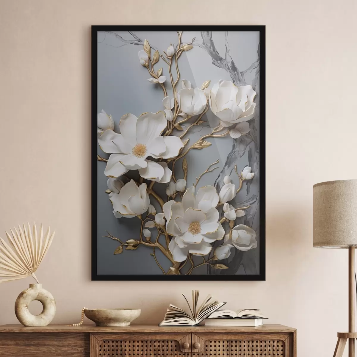 Poster Abstrakte Blumen f46401