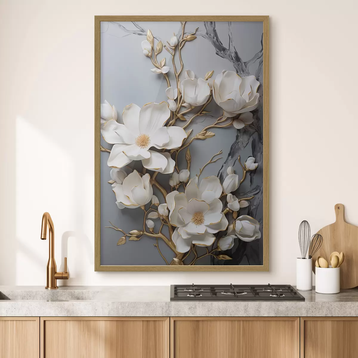 Poster Abstrakte Blumen f46401