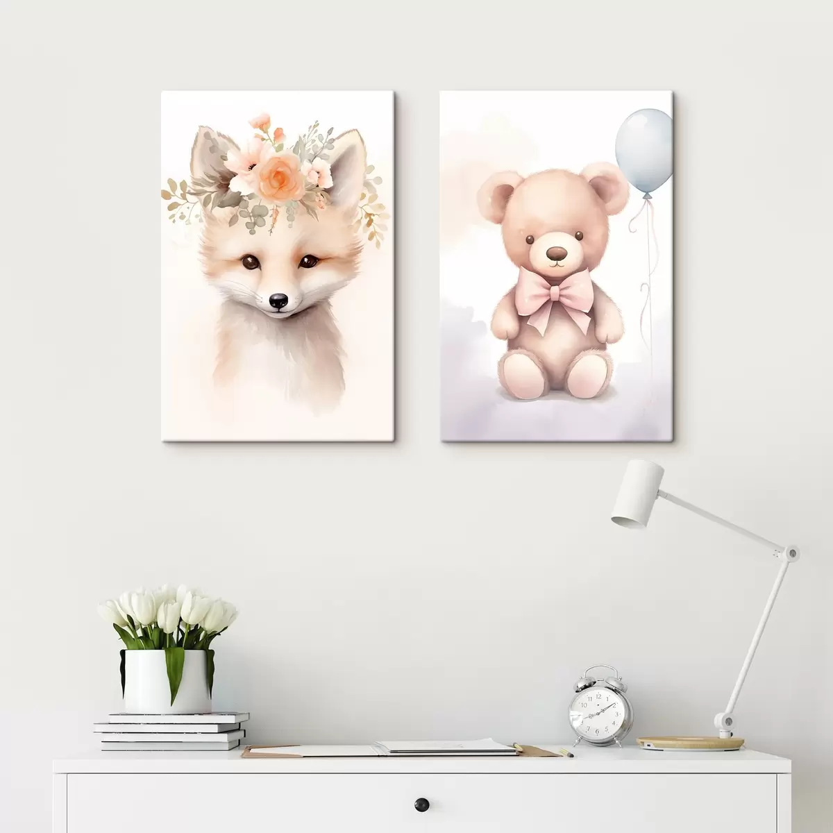 Fototapete Fuchs und Bär m00921