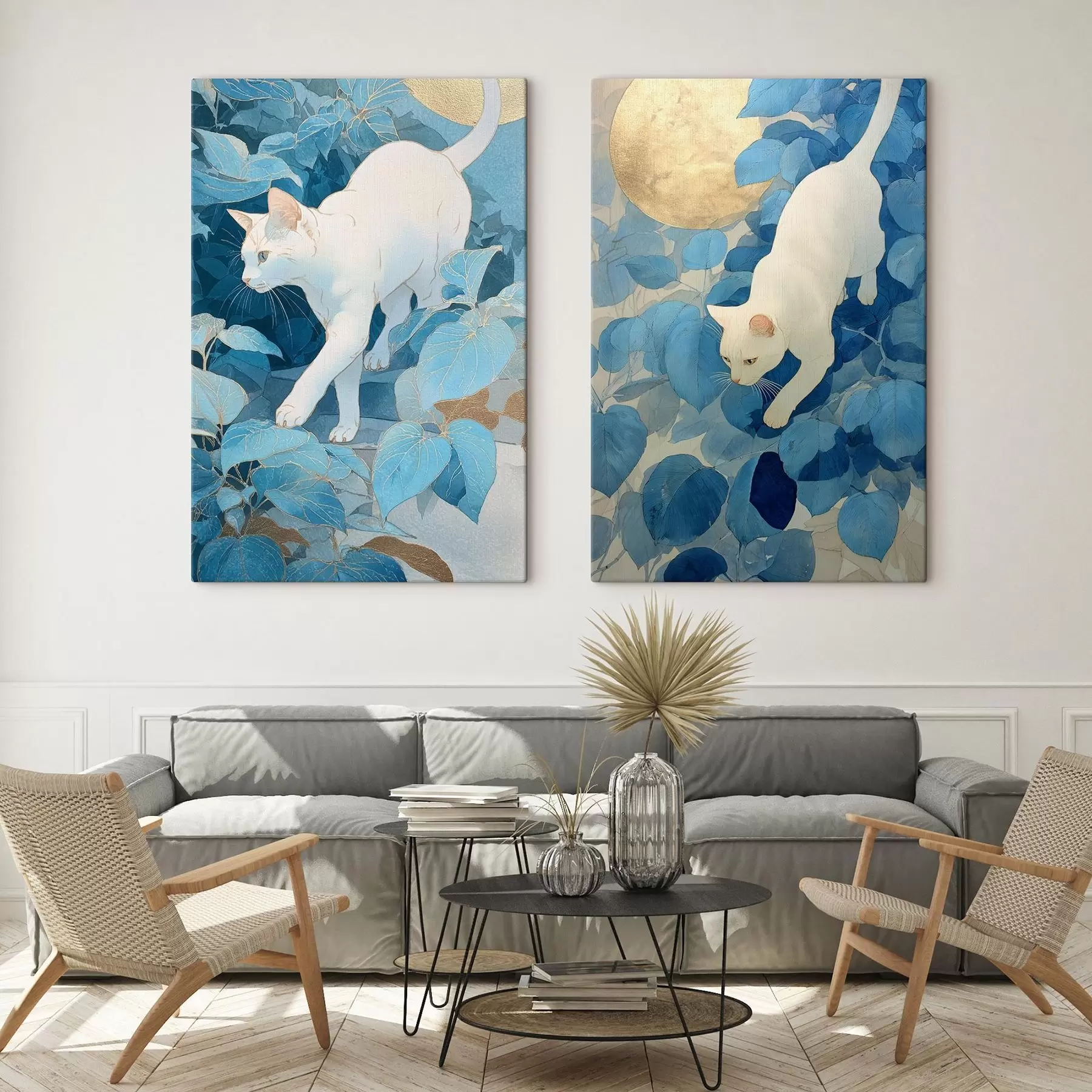 Fototapete Weiße Katze m00924